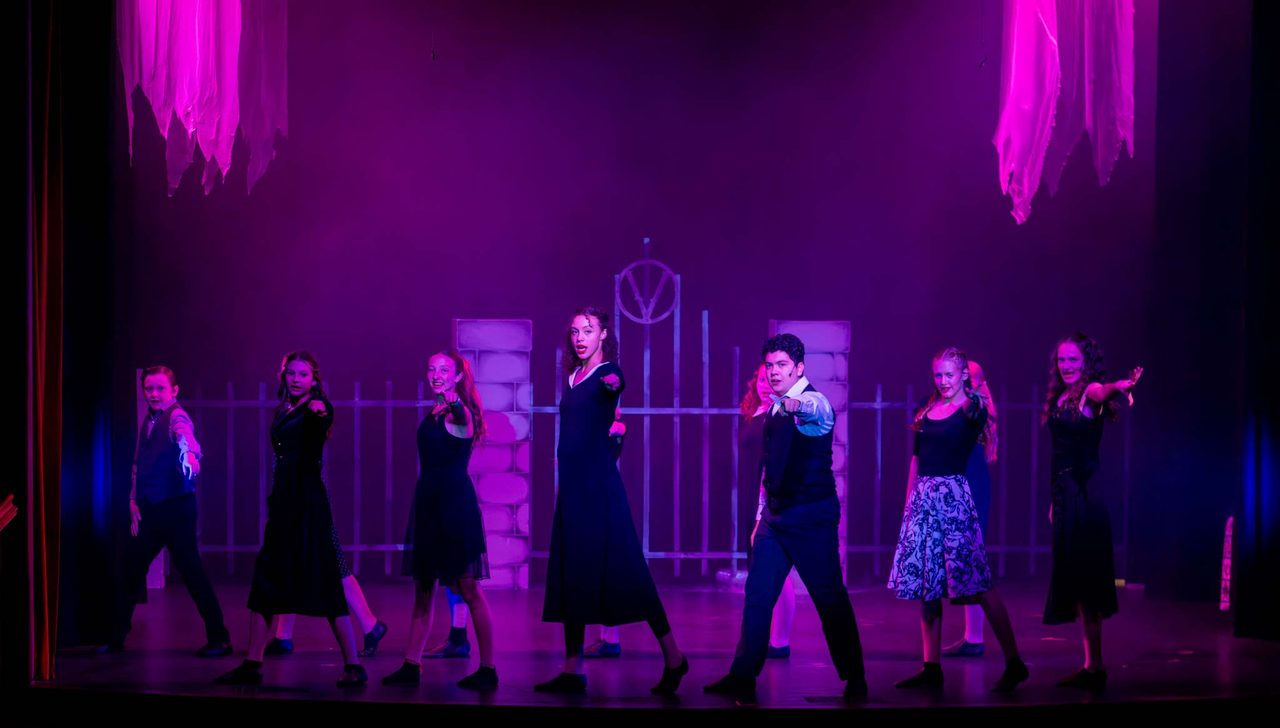 The Aspire ensemble performing at Villains Night