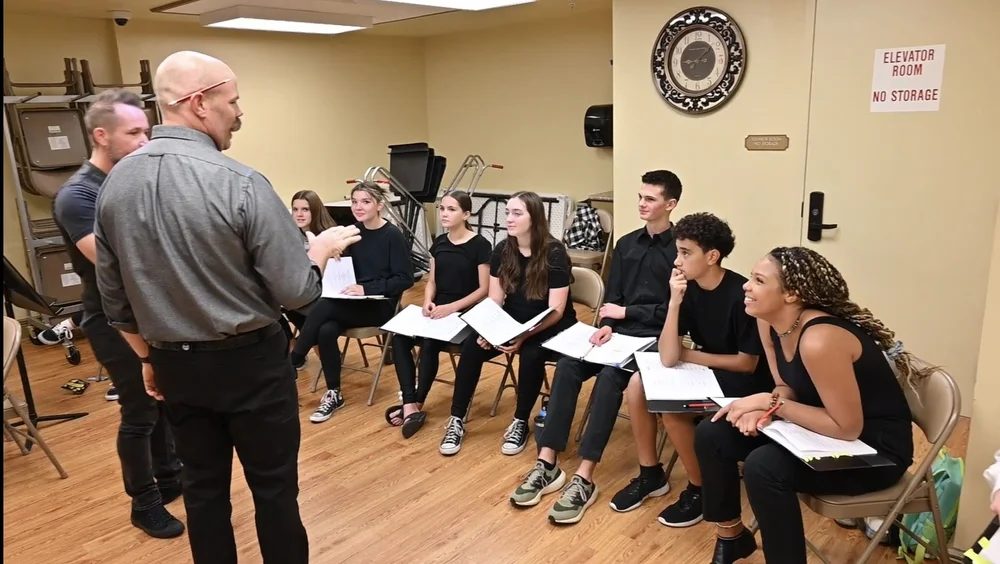 Encore Young Artists during A Christmas Carol Workshop