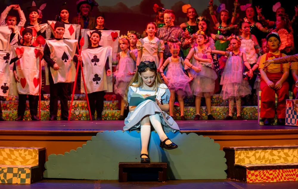 Encore Young Artists during Inclusive ASL Magic at Alice in Wonderland Junior