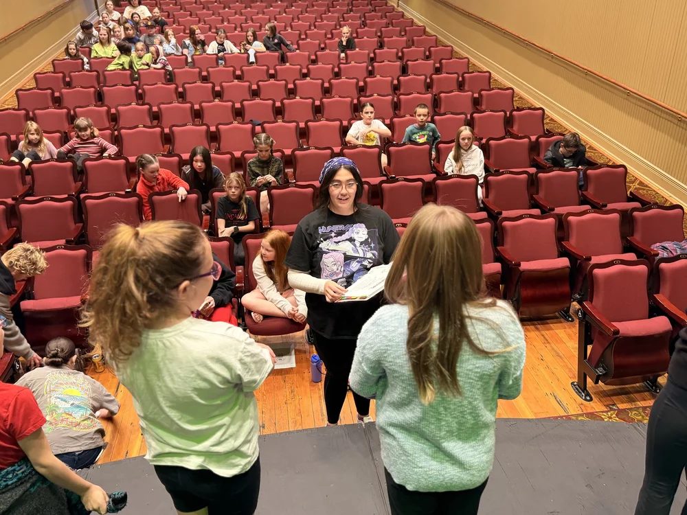 Encore Young Artists during Creating Space for Every Voice Inside Our Shrek the Musical Kids Production