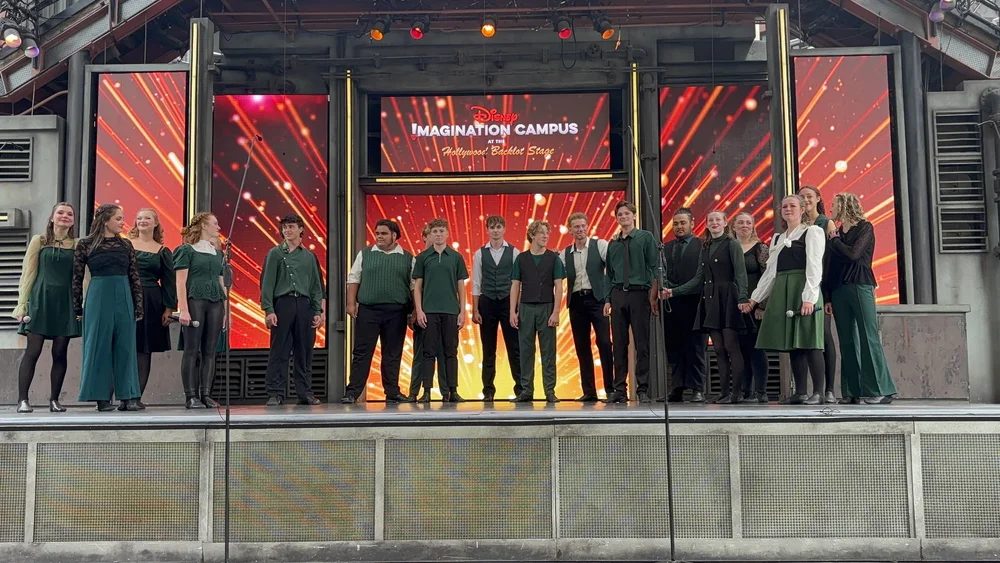 Encore Young Artists during Illuminating California Aspires Unforgettable Disneyland Performance Trip