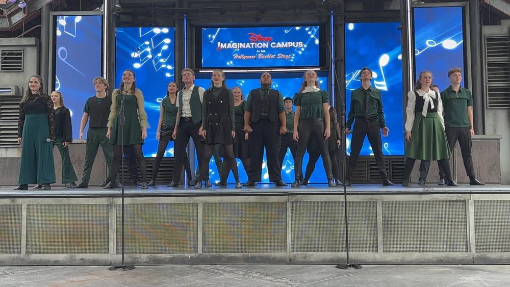 Encore Young Artists during Illuminating California Aspires Unforgettable Disneyland Performance Trip