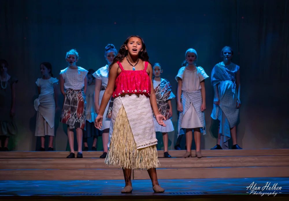 Encore Young Artists during Voyaging to Victory Moana Jr. Makes Waves at the Electric Theater