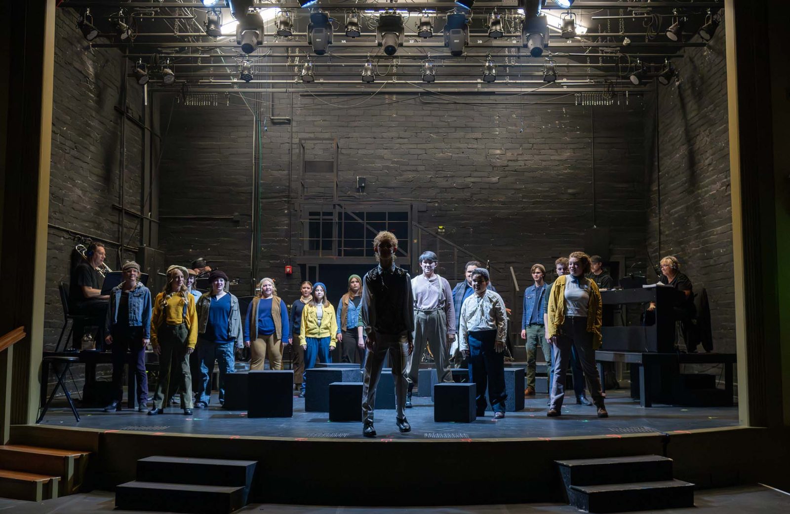 The company of Hadestown performing at the Electric Theater