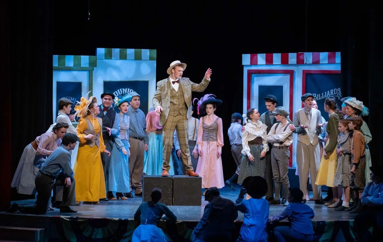 Encore Young Artists in a street scene from The Music Man